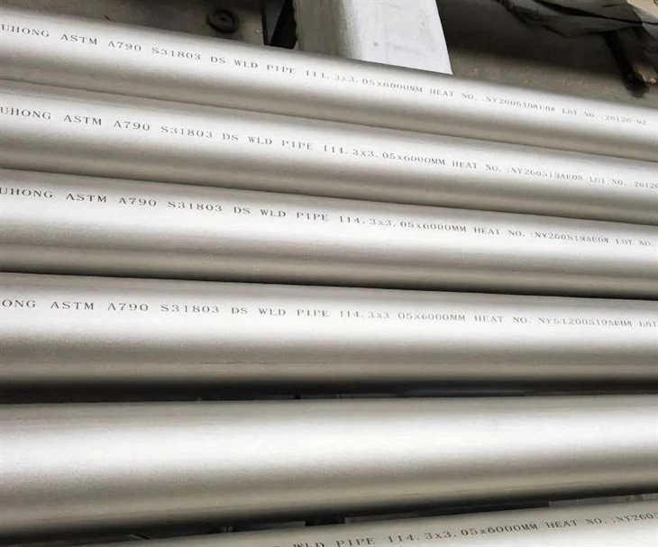 ASTM A790 UNS S31803 Duplex Welded Pipe For Water Treatment