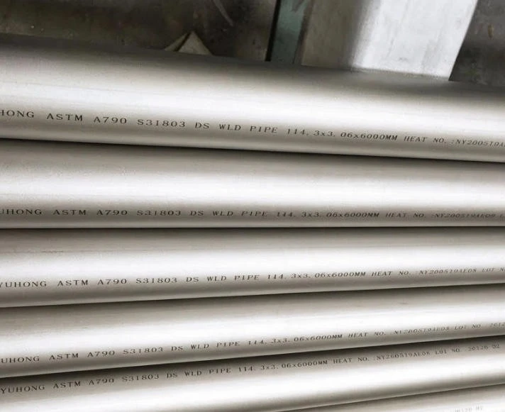 ASTM A790 UNS S31803 Duplex Welded Pipe For Water Treatment factory