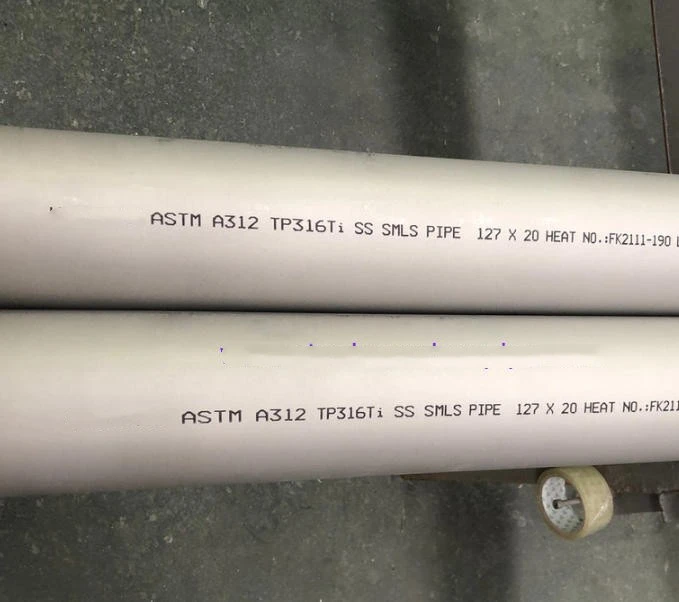 ASTM A312 TP316Ti Stainless Steel Round Pipe ASTM A312 TP316Ti Stainless Steel Round Pipe