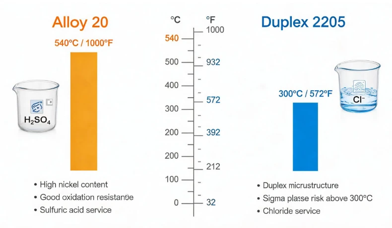 Maximum Temperature For Alloy 20 Vs 2205 Maximum Temperature For Alloy 20 Vs 2205